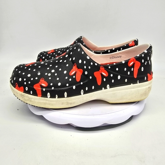 Crocs Shoe Women's 11 Minnie Mouse Neria Pro Ii Clogs Slip Resistant Work - Picture 1 of 8